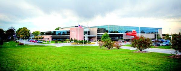 Our office is located upstairs in the Vaughan Athletic Center, past the fitness desk.