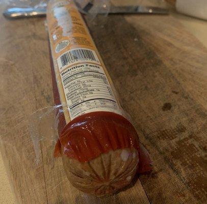 Salami I bought yesterday