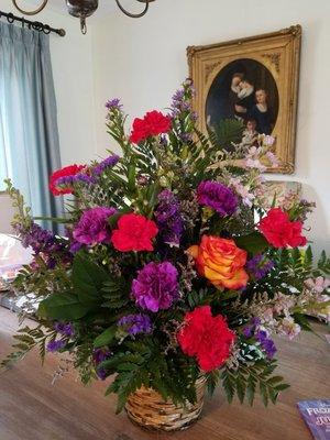 We picked several stems from this arrangement and it still looks gorgeous.