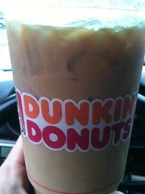 Iced Caramel Latte...extra shot, no whip, non-fat!