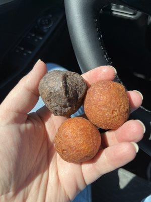 Not sure why but the munchkins weren't glazed. tasted fine other wise but I've never seen this before