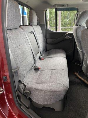 Rear seat 2019 Nissan Frontier.