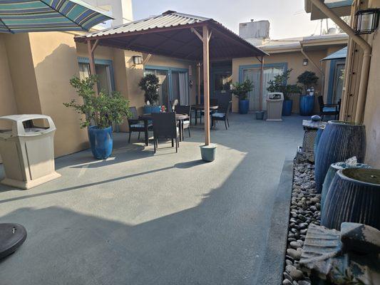 Relax and recharge on our patio- a peaceful spot for fresh air, sunshine, and a bit of tranquility during your recovery journey.