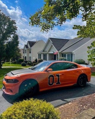 Dukes of Hazard themed half wrap