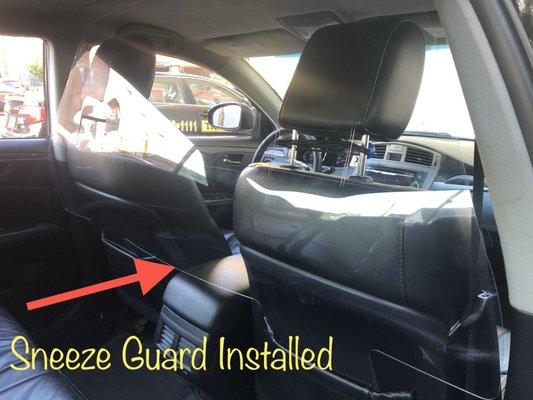 Installed Sneeze guards for customers , that's really important factor here.