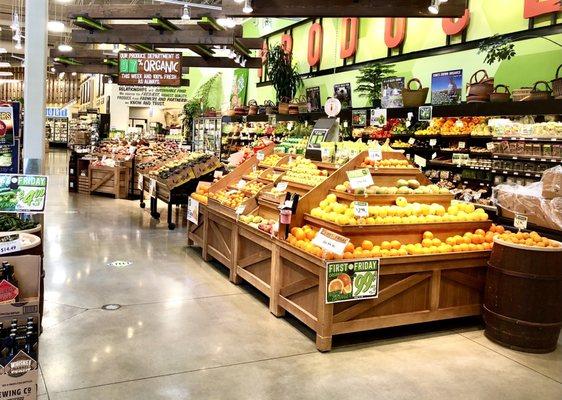 Produce Section (as much local as avail )