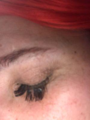 Gaps in lashes