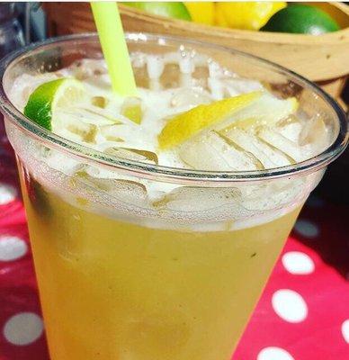 Pineapple -mint lemonade! A real refreshing treat!