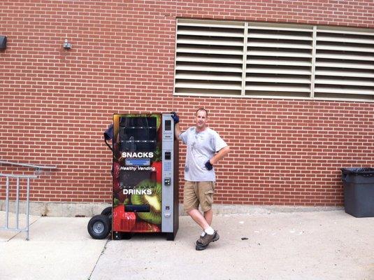 Moved and installed one of the good for you vending machines at the Dane County Courthouse.