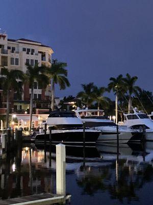 View of the beautiful boat in the marina