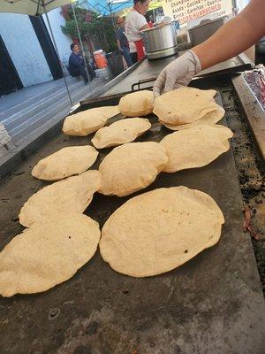 Tortillas echas a mano