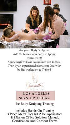 Get Certified in ICE Body Sculpting by an experienced accredited instructor.