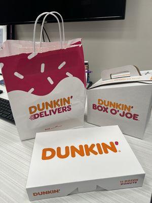 Got Box O' Joe and donuts for the office from the Ridgewood DD