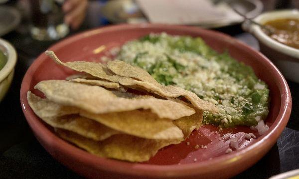 Chips and guacamole