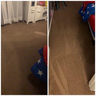 Before and after in my daughters room