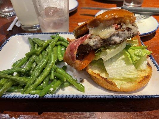 A burger at a fish place? Why not?