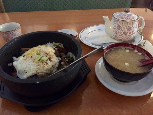 Dol sot bibimbap (stone bowl with mixed rice)