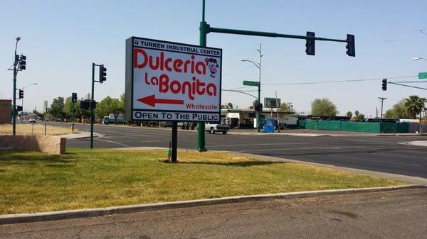 Our Sign on corner of 35th ave and Encanto Blvd