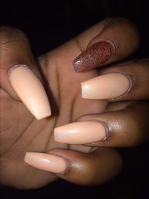 I love my nails sooooo much he tried everything in his power to make them perfect. NO COMPLAINTS