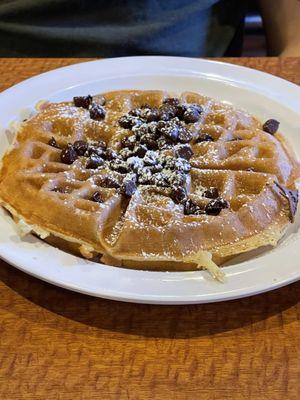 Chocolate chip waffle.