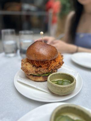 korean fried chicken sandwich