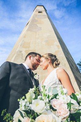 Bryce Lafoon photographs a wedding at Old Baldy at Bald Head Island, North Carolina.