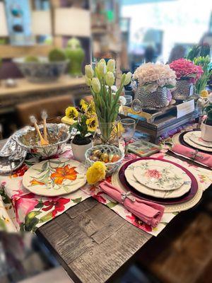 Spring tablescape!