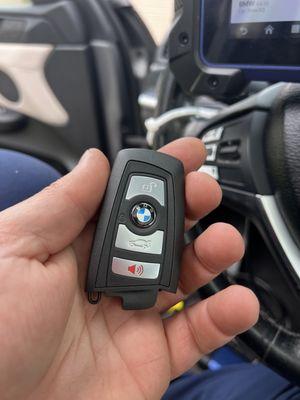 Brand new key made for a BMW