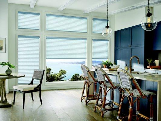 Sonnette™ Cellular Roller Shades combine roller shades and cellular shades together.