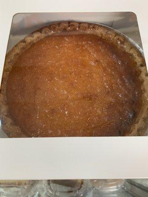 Sweet potato pie small $10. }:{