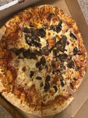 Mushroom pizza