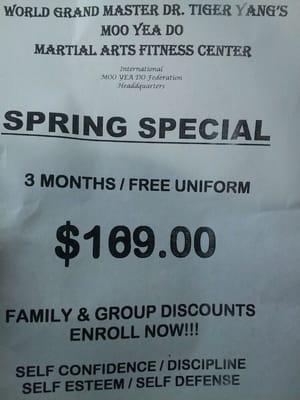 Check out the family discount.