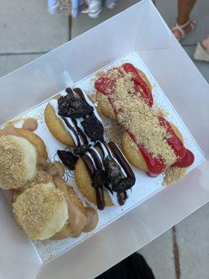 Left: Banana Foster // Middle: Cookies & Cream // Right: Strawberry