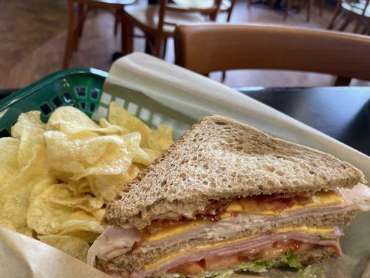 Club Sandwich...only half!! Fresh, delicious and HUGE!