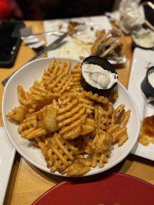 Waffle fries