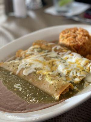 Enchiladas verdes $13.99