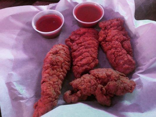 Chicken strips.