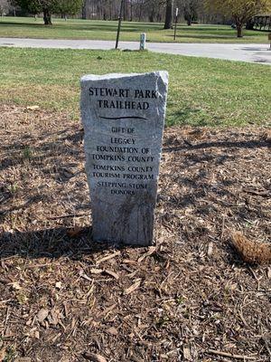 Trailhead marker