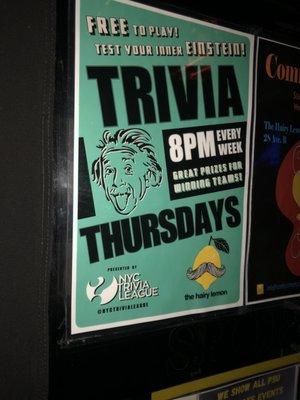 Trivia on Thursday