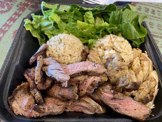 Steak and chicken combo