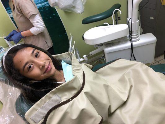 Charisse has been looking forward for her dental appointment this year.