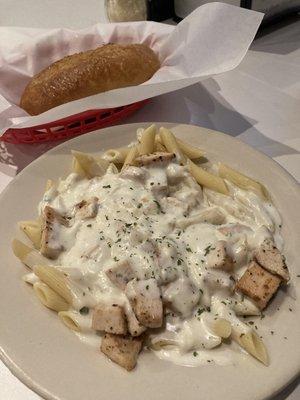 Homemade fettuccini Alfredo