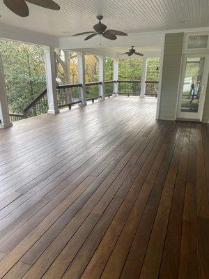 Ipe deck oiled