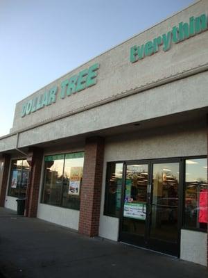 Dollar Tree, 15503 E Mississippi Ave, Aurora, CO 80017 signage & storefront.  January 18th 2014.