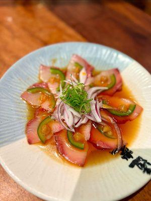 Hamachi Carpaccio - yum!