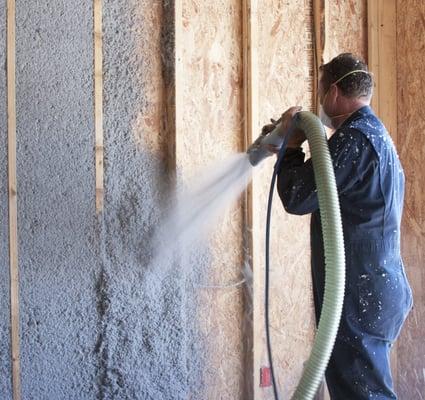 Spray Cellulose Wall Insulation