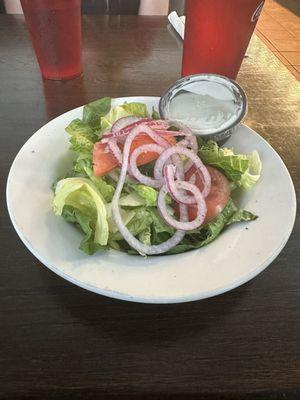 Fresh salads with dinner