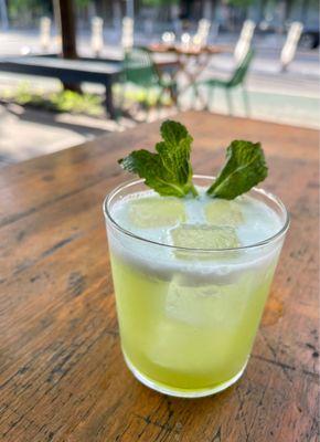 Green Dreams ($15) sotol pie siempre, honeydew, basil, lime