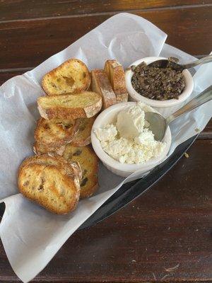 Build Your Own Bruschetta - olive tapenade and feta