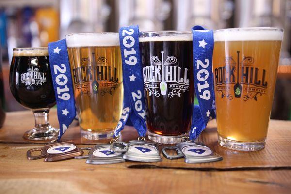 5 award winning beers in the 2019 SC Brewers Guild Comp.